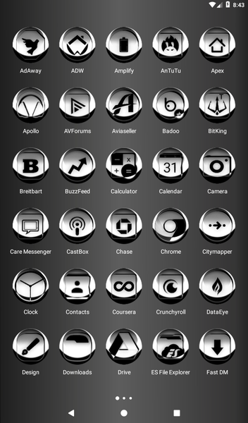White Icon Pack Style 3 - Image screenshot of android app