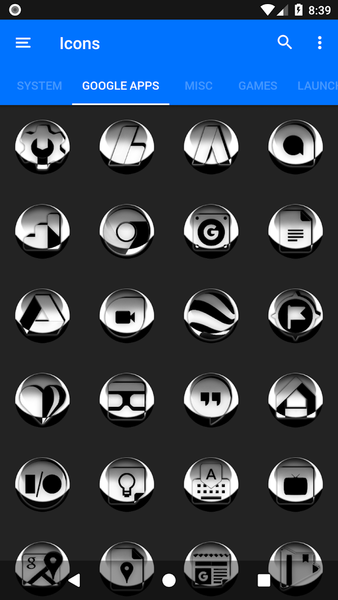 White Icon Pack Style 3 - Image screenshot of android app
