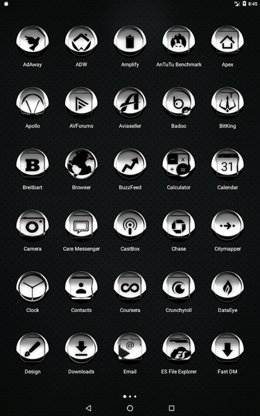 White Icon Pack Style 3 - Image screenshot of android app