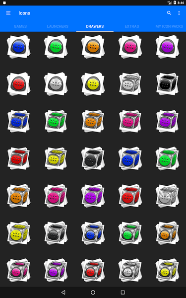 White Icon Pack Style 3 - Image screenshot of android app