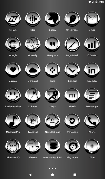 White Icon Pack Style 3 - Image screenshot of android app