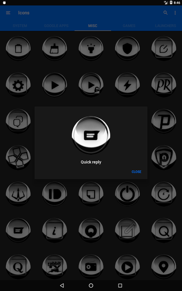 White Icon Pack Style 3 - Image screenshot of android app