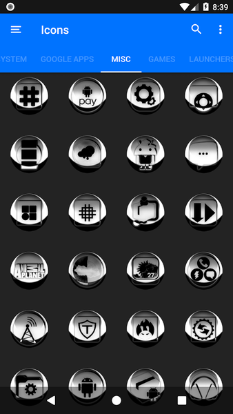 White Icon Pack Style 3 - Image screenshot of android app
