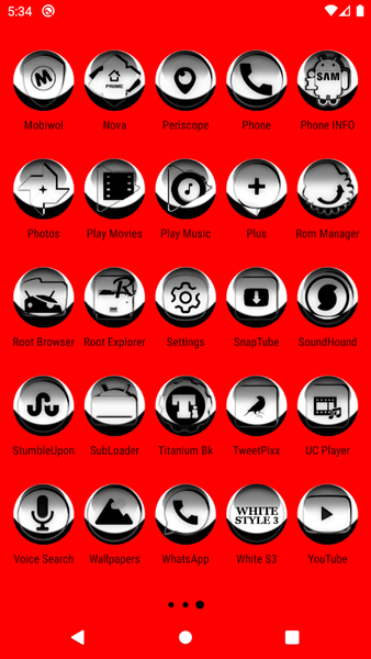 White Icon Pack Style 3 - Image screenshot of android app