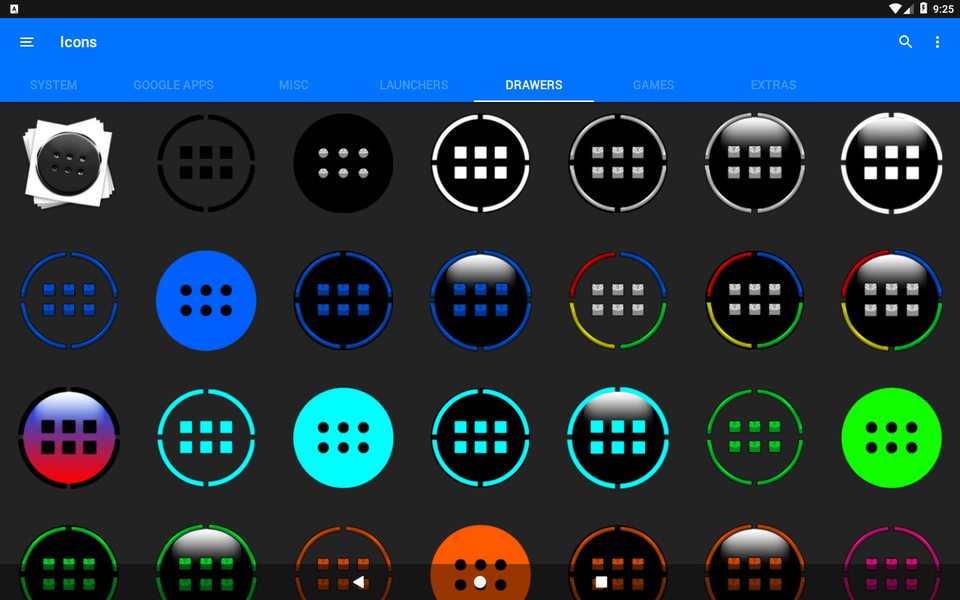 White O Icon Pack - Image screenshot of android app