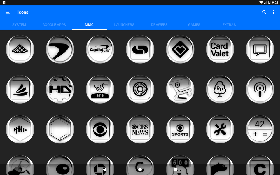 White O Icon Pack - Image screenshot of android app