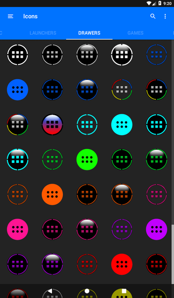 White O Icon Pack - Image screenshot of android app