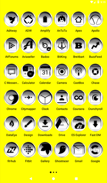 White O Icon Pack - Image screenshot of android app