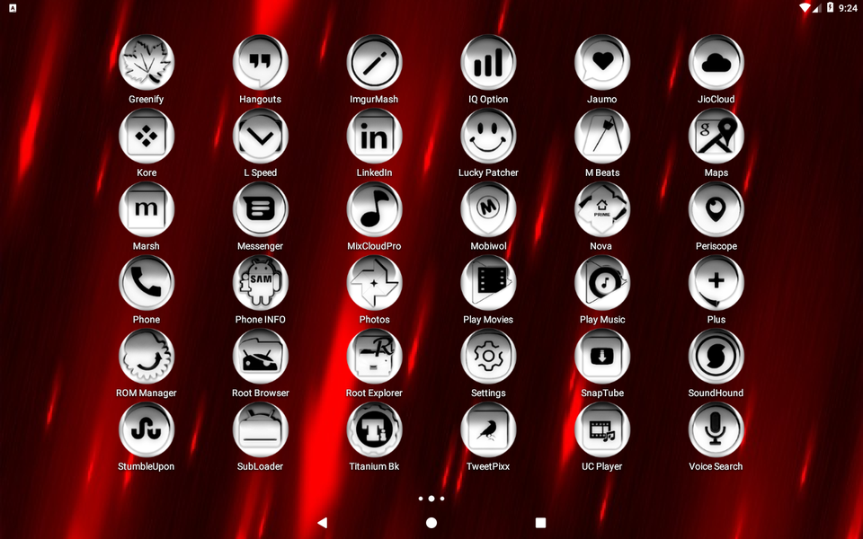 White O Icon Pack - Image screenshot of android app