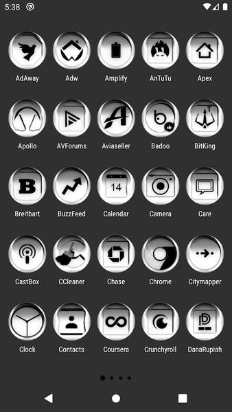 White O Icon Pack - عکس برنامه موبایلی اندروید