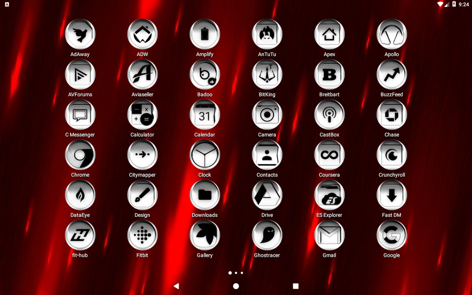White O Icon Pack - Image screenshot of android app