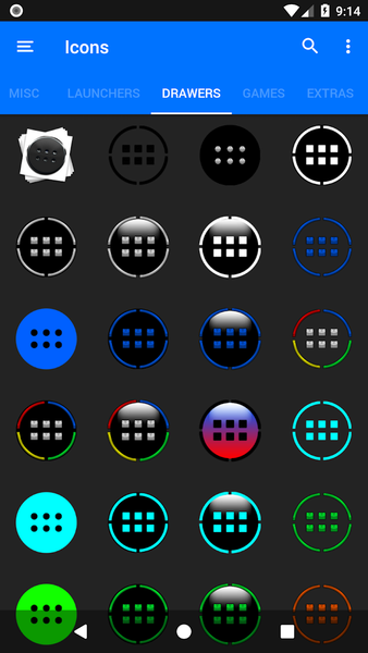 White O Icon Pack - Image screenshot of android app