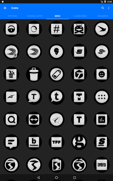 Oreo White Icon Pack - Image screenshot of android app