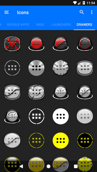 Oreo White Icon Pack - Image screenshot of android app