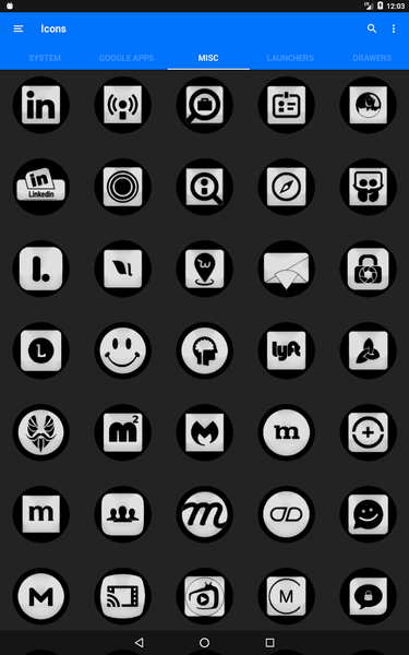 Oreo White Icon Pack - Image screenshot of android app