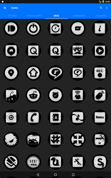 Oreo White Icon Pack - Image screenshot of android app