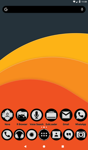 Oreo White Icon Pack - Image screenshot of android app