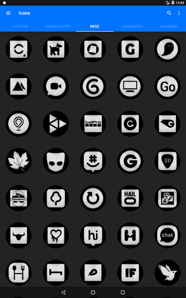 Oreo White Icon Pack - Image screenshot of android app