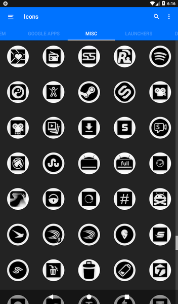 Oreo White Icon Pack P2 - Image screenshot of android app