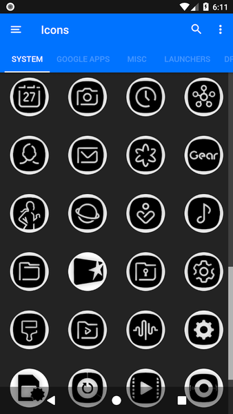 Oreo White Icon Pack P2 - Image screenshot of android app