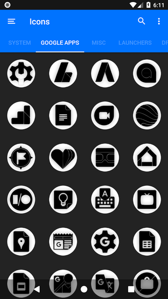 Oreo White Icon Pack P2 - Image screenshot of android app