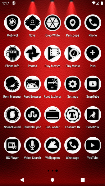 Oreo White Icon Pack P2 - Image screenshot of android app