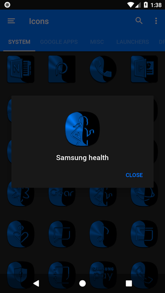 Wicked Blue Icon Pack - Image screenshot of android app