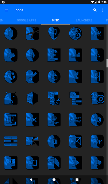Wicked Blue Icon Pack - Image screenshot of android app