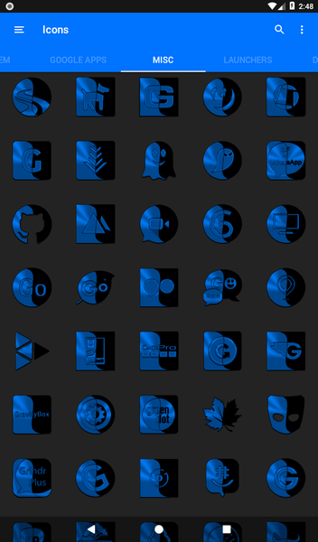 Wicked Blue Icon Pack - Image screenshot of android app