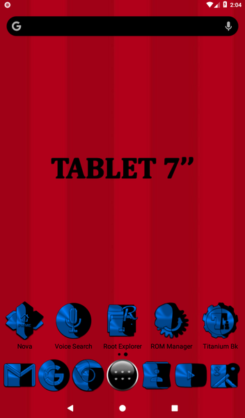 Wicked Blue Icon Pack - Image screenshot of android app