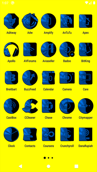 Wicked Blue Icon Pack - Image screenshot of android app