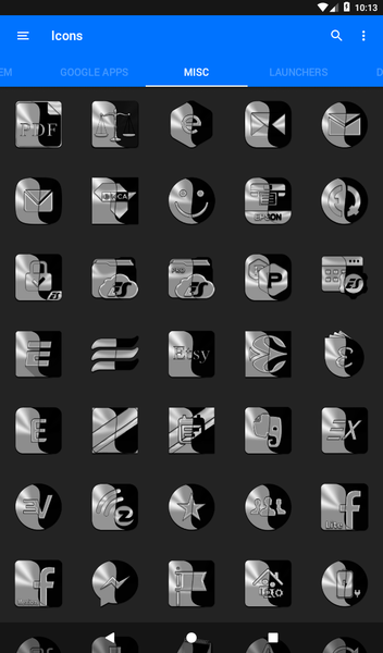 Wicked Silver Icon Pack - عکس برنامه موبایلی اندروید