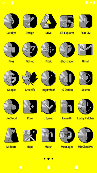 Wicked Silver Icon Pack - عکس برنامه موبایلی اندروید