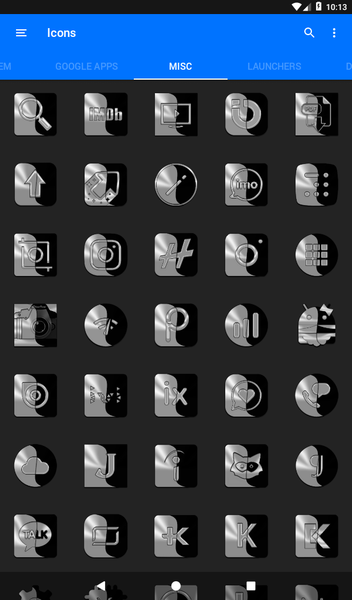 Wicked Silver Icon Pack - عکس برنامه موبایلی اندروید