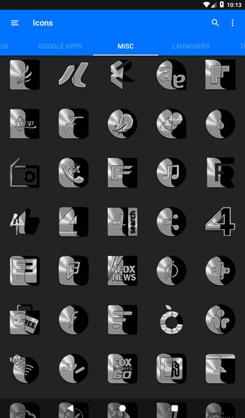 Wicked Silver Icon Pack - عکس برنامه موبایلی اندروید