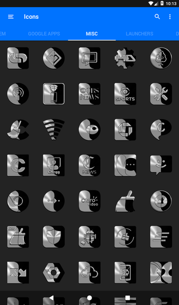 Wicked Silver Icon Pack - عکس برنامه موبایلی اندروید