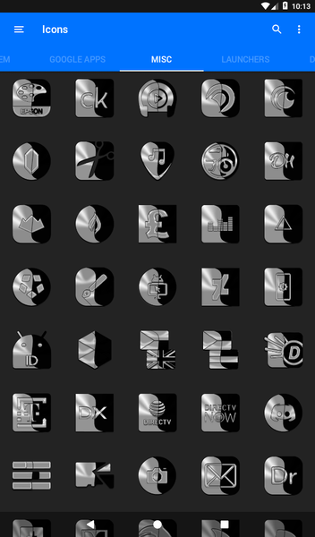 Wicked Silver Icon Pack - عکس برنامه موبایلی اندروید