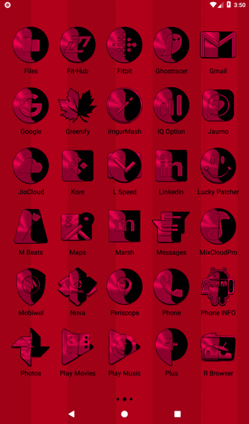 Wicked Crimson Icon Pack - عکس برنامه موبایلی اندروید