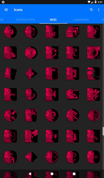 Wicked Crimson Icon Pack - عکس برنامه موبایلی اندروید