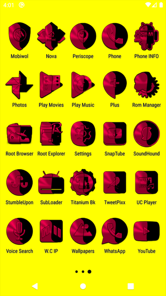 Wicked Crimson Icon Pack - عکس برنامه موبایلی اندروید