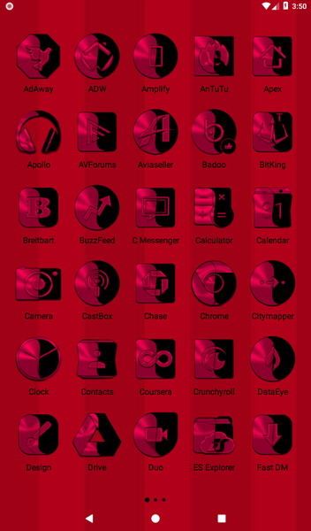 Wicked Crimson Icon Pack - عکس برنامه موبایلی اندروید