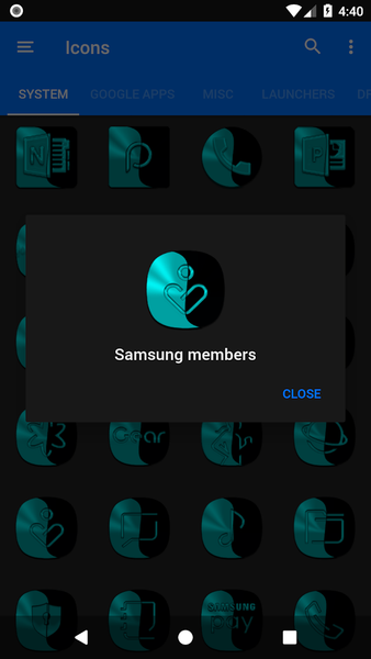 Wicked Cyan Icon Pack - عکس برنامه موبایلی اندروید