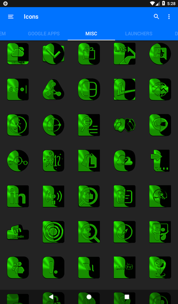 Wicked Green Icon Pack - عکس برنامه موبایلی اندروید