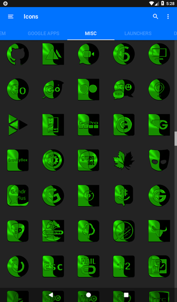 Wicked Green Icon Pack - عکس برنامه موبایلی اندروید