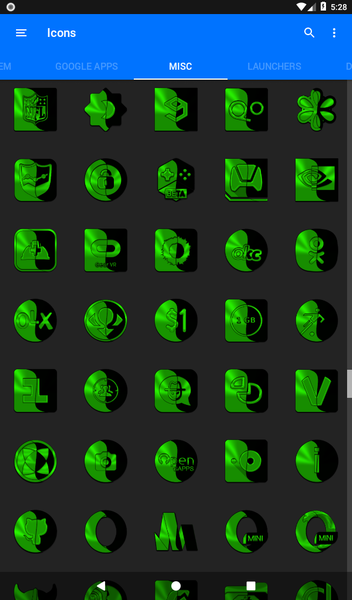 Wicked Green Icon Pack - عکس برنامه موبایلی اندروید