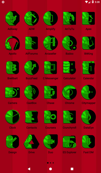 Wicked Green Icon Pack - عکس برنامه موبایلی اندروید