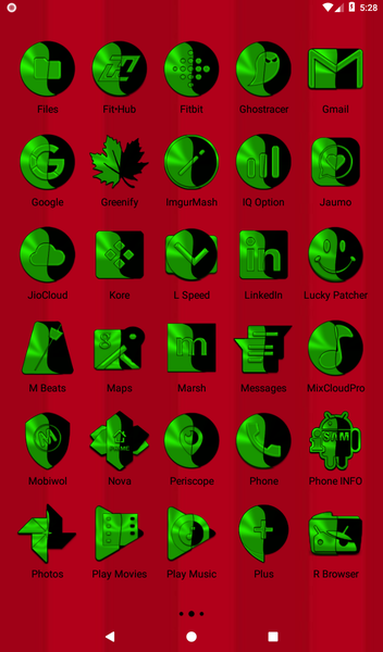 Wicked Green Icon Pack - عکس برنامه موبایلی اندروید