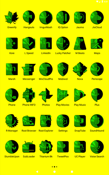 Wicked Green Icon Pack - عکس برنامه موبایلی اندروید