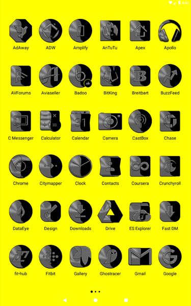 Wicked Grey Icon Pack - Image screenshot of android app