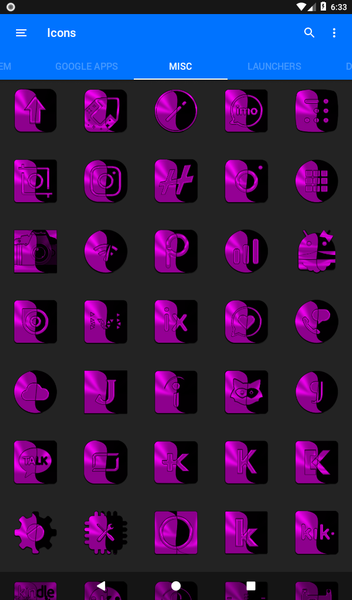 Wicked Magenta Icon Pack - عکس برنامه موبایلی اندروید